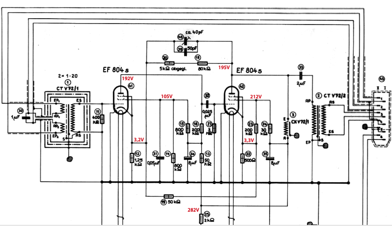 Amp Circuit + Reference Voltages (as taken from a fully working unit)
